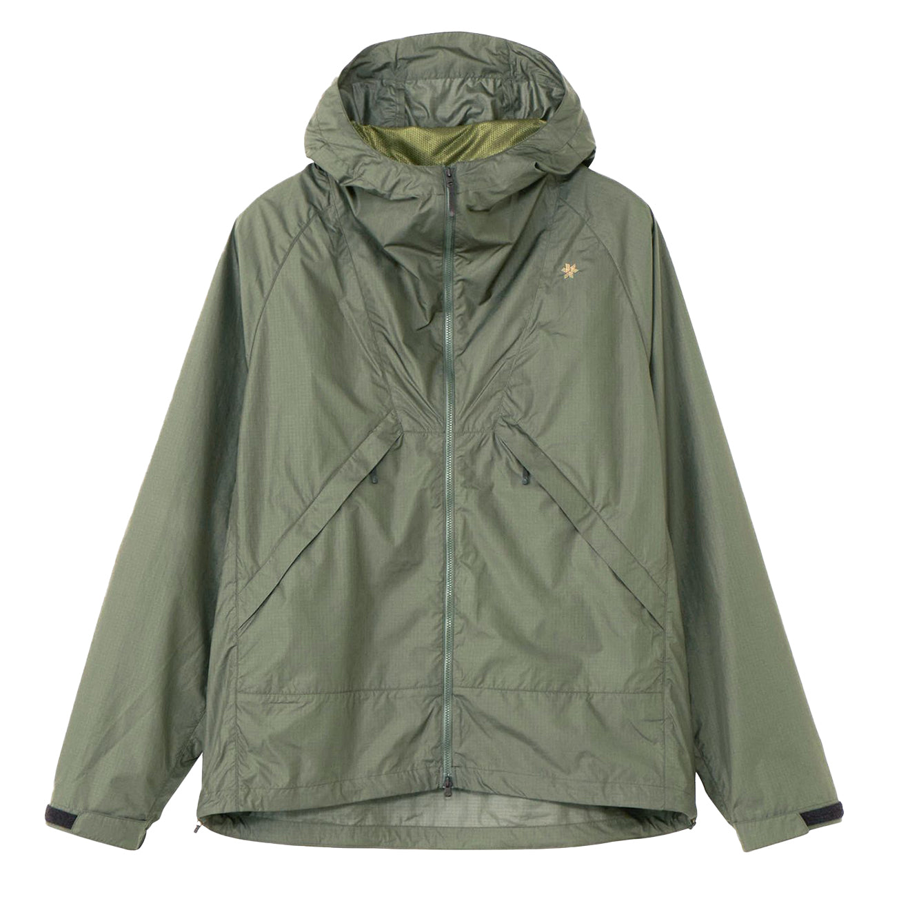 Goldwin Rip-stop Hooded Jacket Dark Olive | Yards Store
