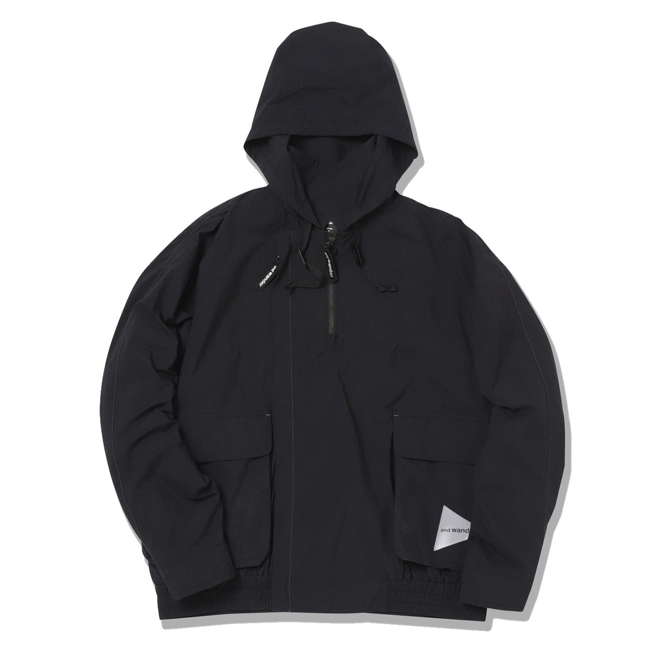 And Wander Water Repellent Light Jacket Black | Yards Store