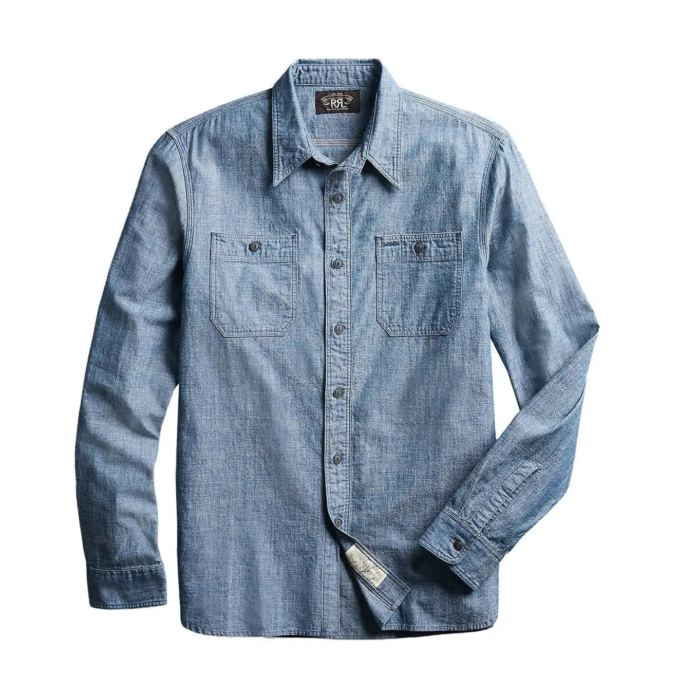 RRL by Ralph Lauren Cameron Workshirt Chambray L/S Rinse | Yards Store