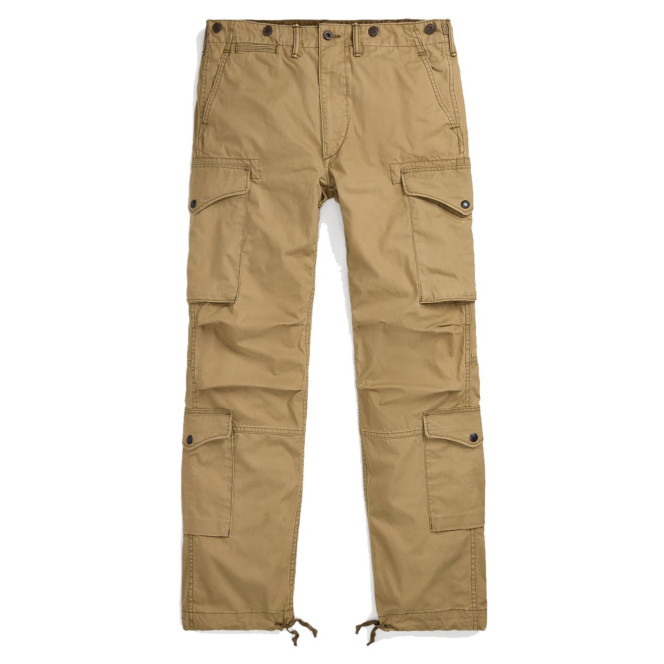 RRL by Ralph Lauren Regiment Poplin Cargo Trouser Dark Khaki 