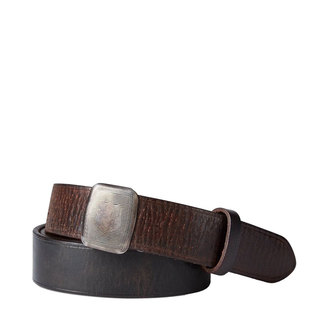 小物 RRL Vincennes Leather Belt RRL Vincennes Leather Belt - Baked Brown | Casual Belts | Huckberry