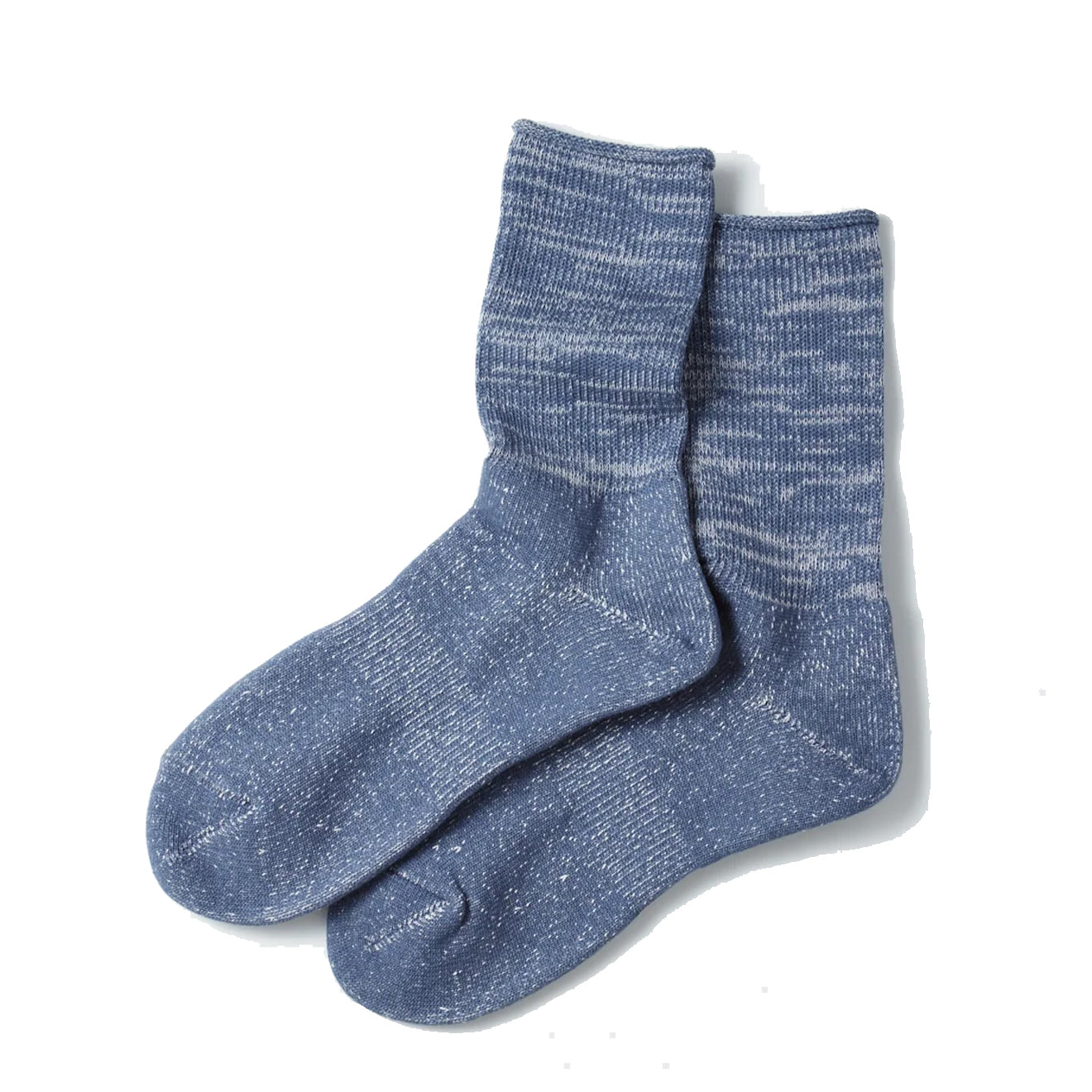 ROTOTO 1631 Multi Loose Pile Socks in Charcoal/Light Blue main image 0