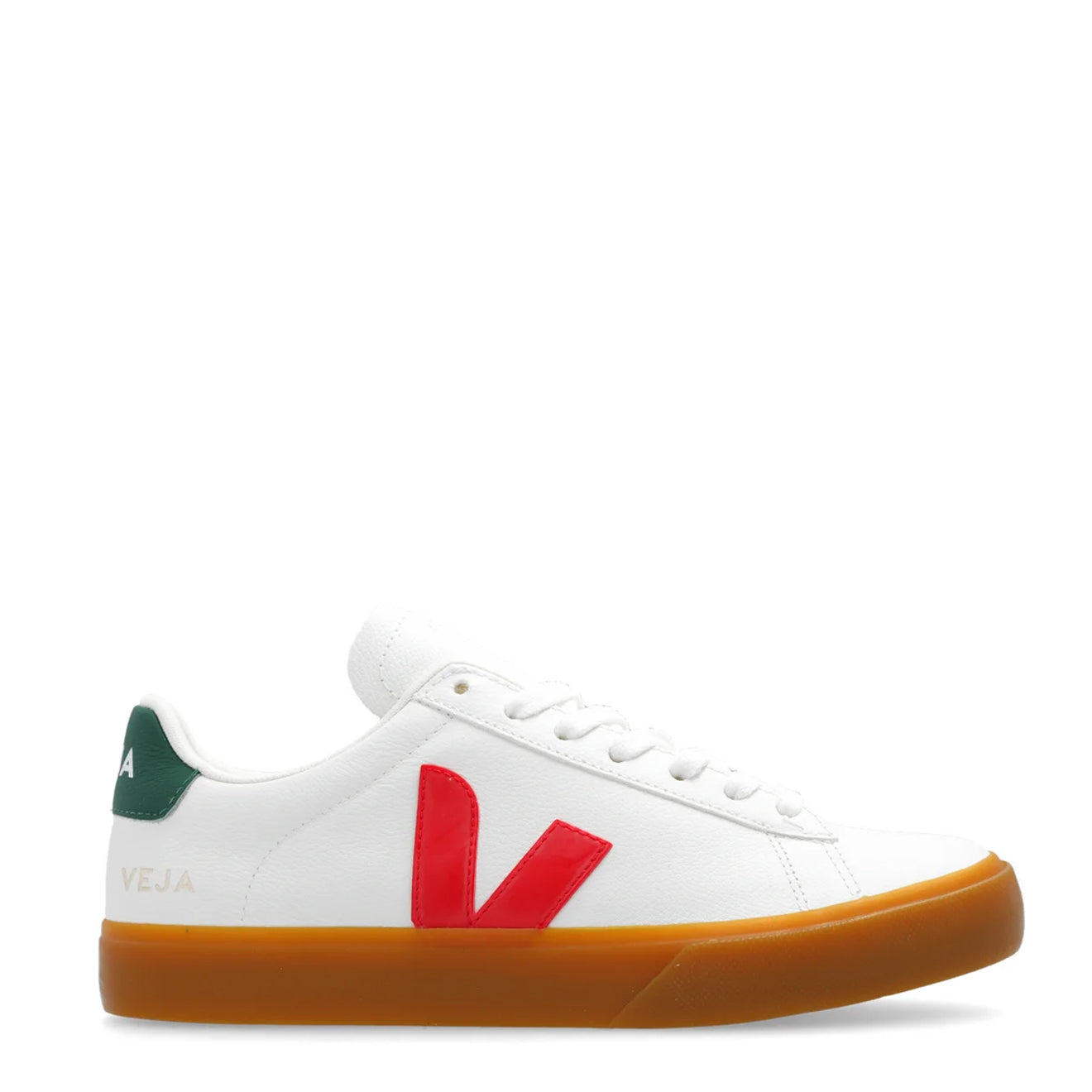 Leather Veja Campo Trainers White Orange Fluo Cobalt Veja Campo