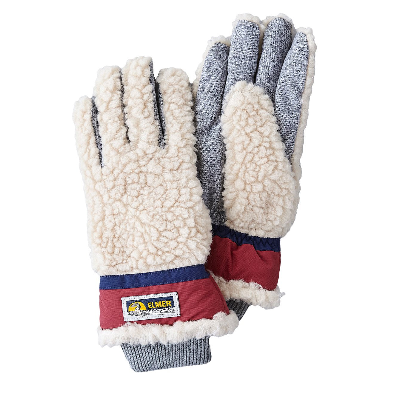 Elmer Deep Pile Gloves - Beige main image 1