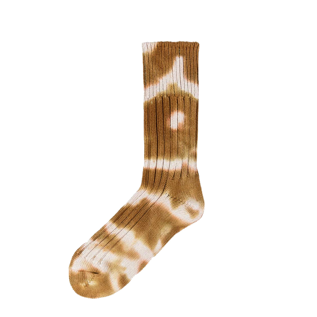 brown tie dye socks
