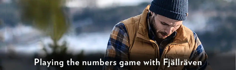 Man Wearing Fjällräven Numbers Outdoor Clothing