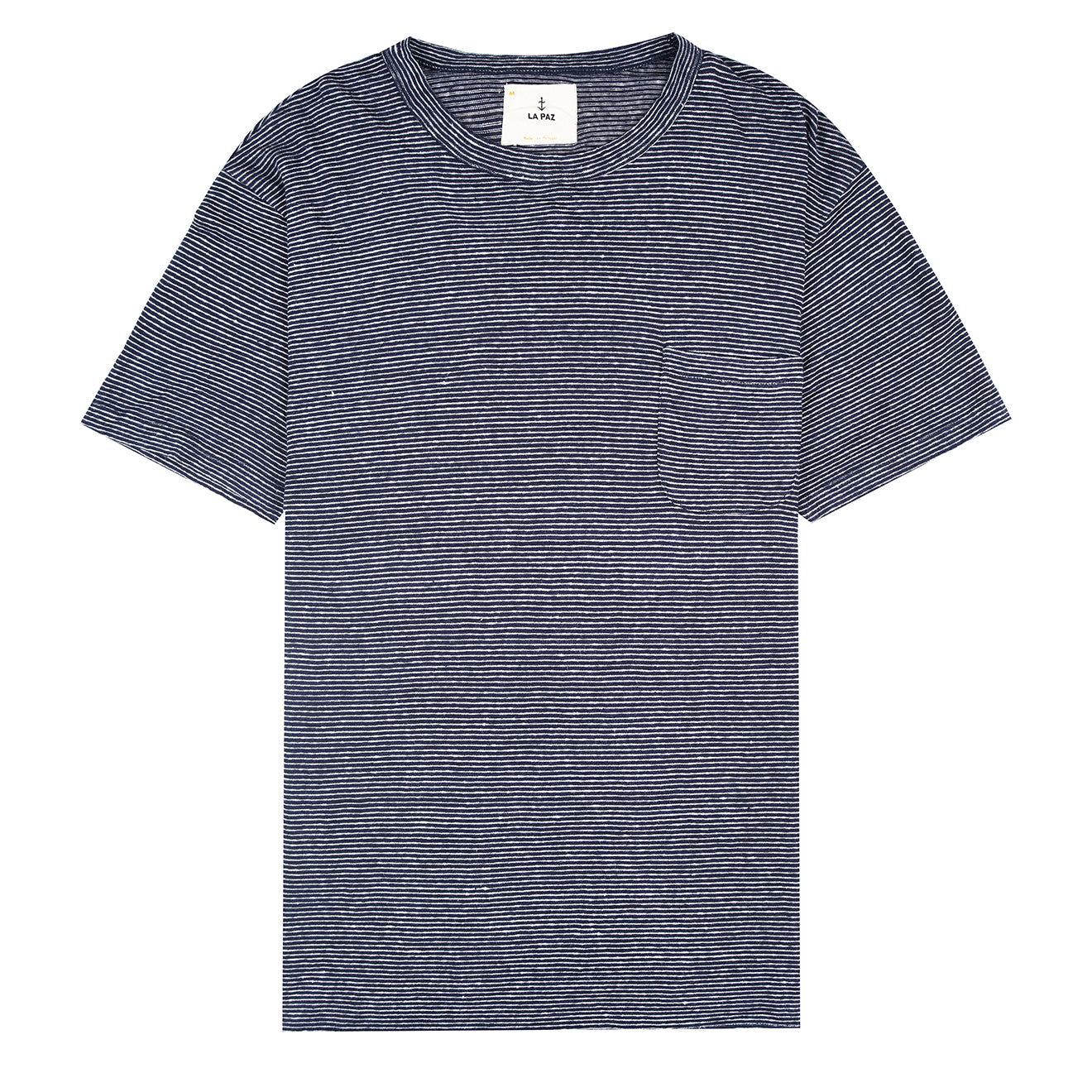 La Paz Pocket T-Shirt Dark Navy / Mesc Stripes | Yards Store Menswear