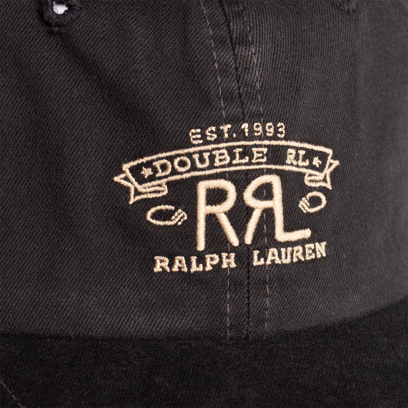RRL by Ralph Lauren RRL Ranch Logo Twill Ball Cap Black | Yards Store