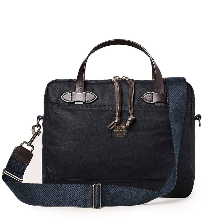 Filson Tin Cloth Compact Briefcase Navy Menswear Yards Store