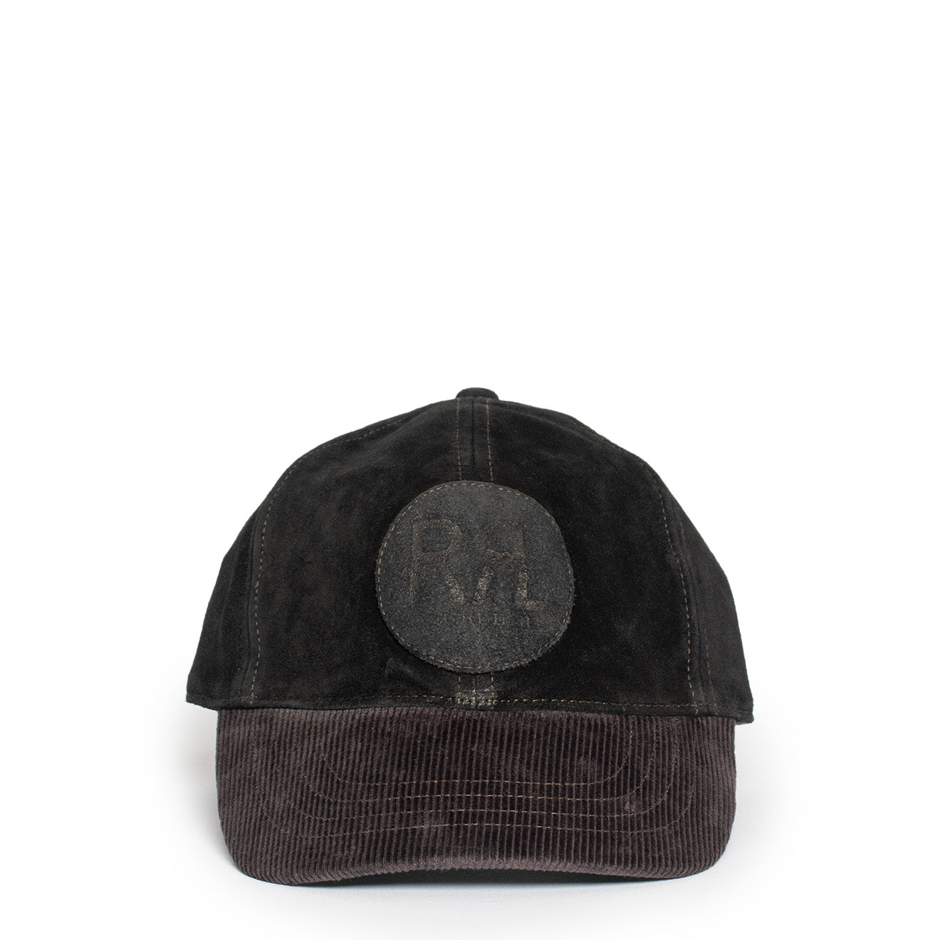 RRL by Ralph Lauren RRL Ranch Logo Suede Ball Cap Black | Yards Store