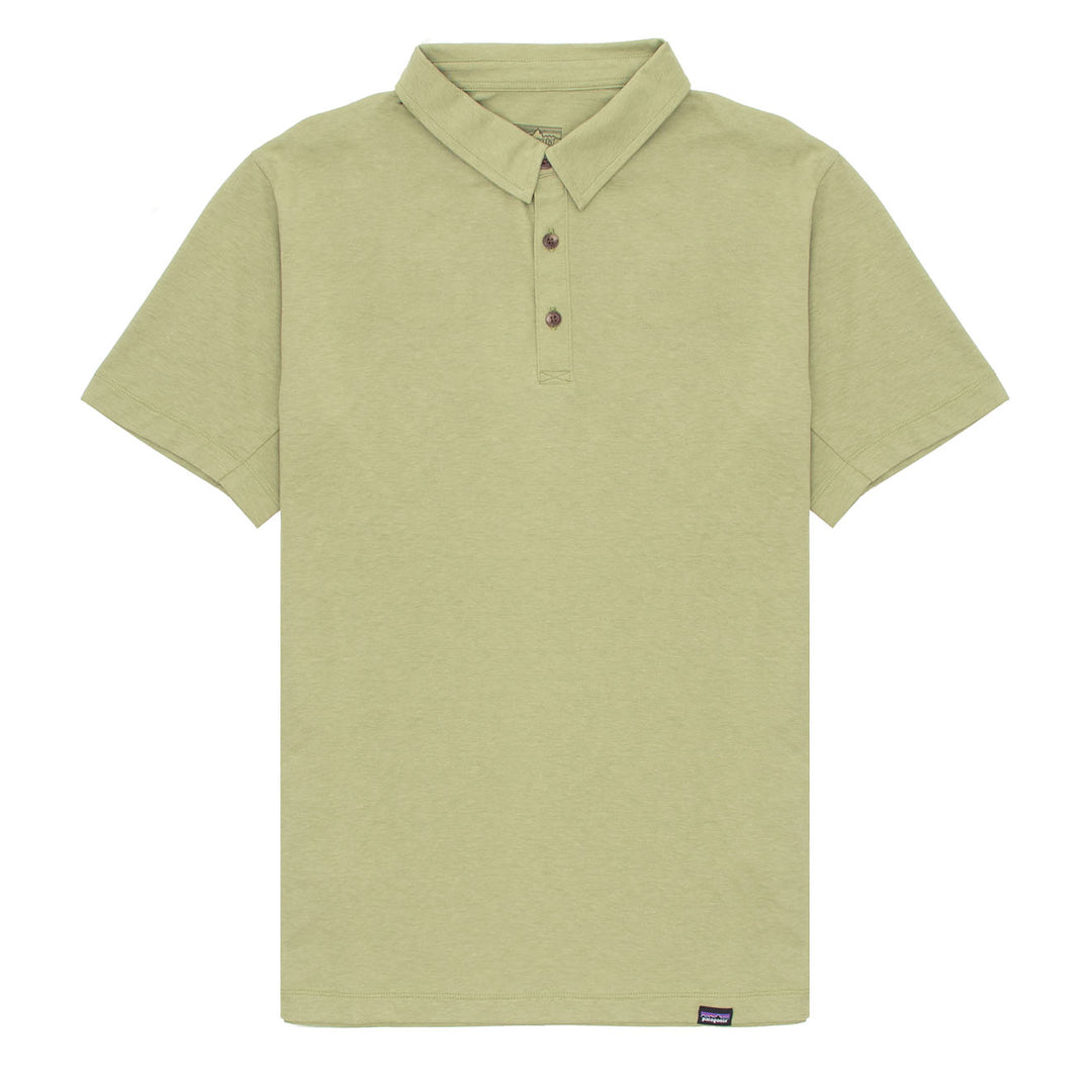 Patagonia Essential Polo Shirt Buckhorn Green Menswear Yards Store