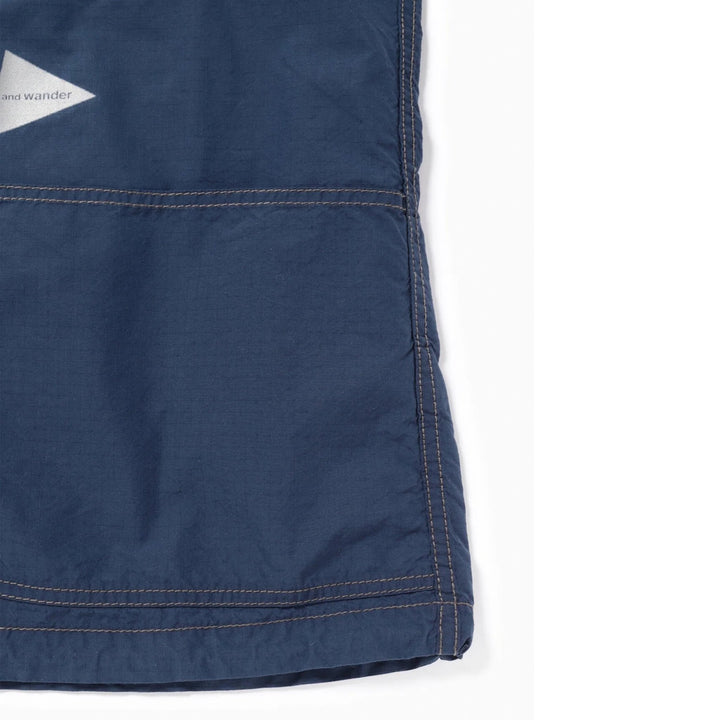 And Wander Cordura Cotton Rip Shirt Jacket Blue | Yards Store