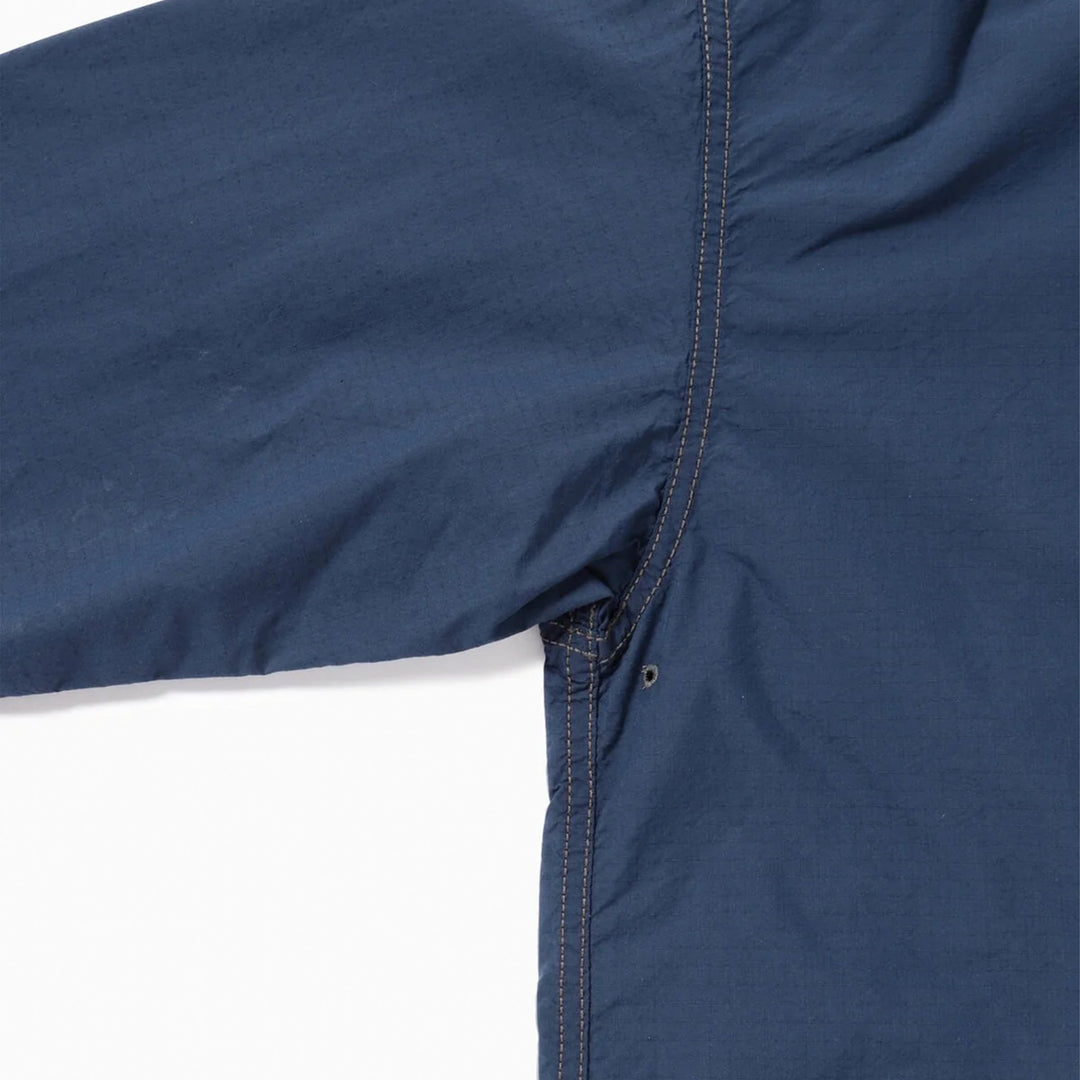 And Wander Cordura Cotton Rip Shirt Jacket Blue | Yards Store