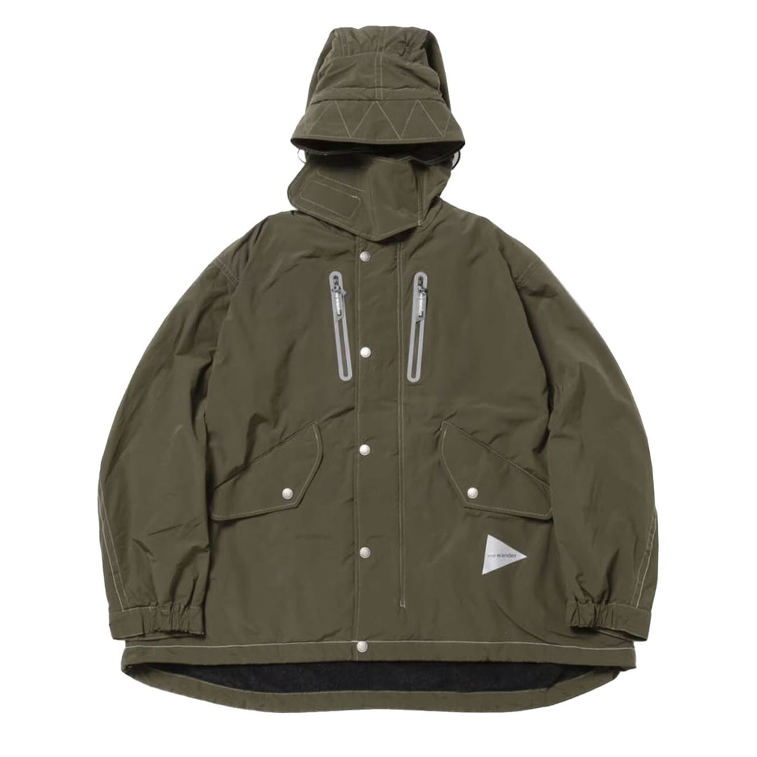 And Wander Fishtail Octa Coat Khaki | Yards Store