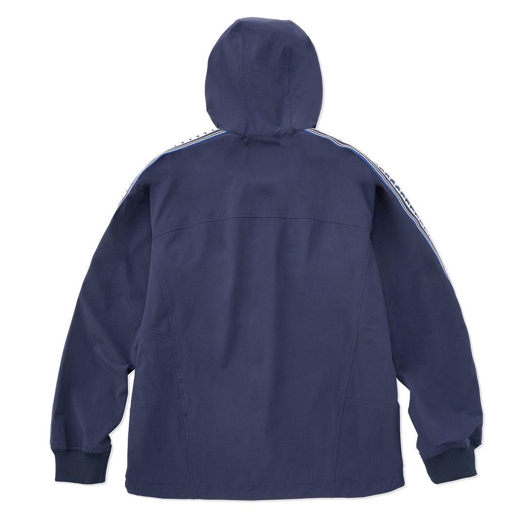 And Wander x Maison Kitsune Trak Hoodie Navy | Yards Store