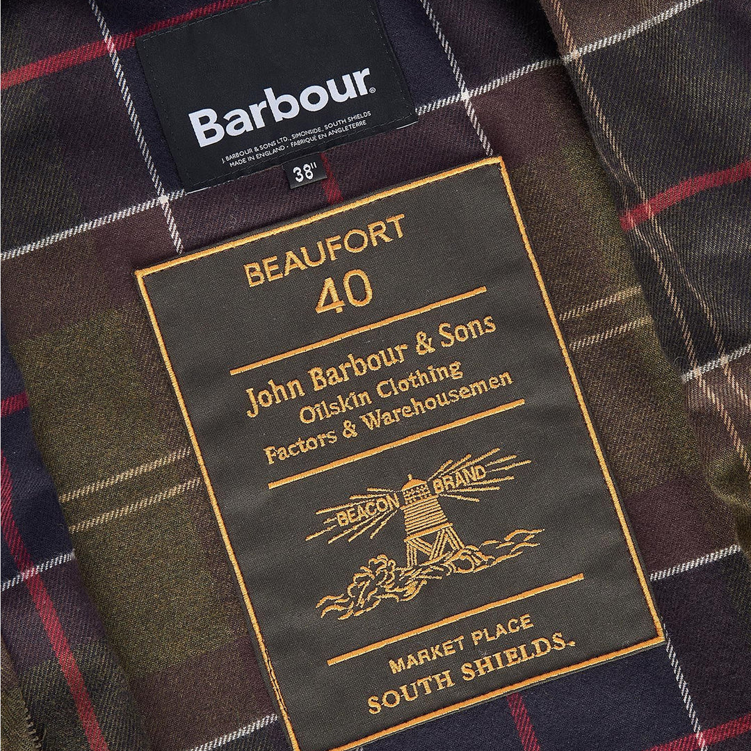Barbour Beaufort 40 Wax Jacket Navy | Yards Store