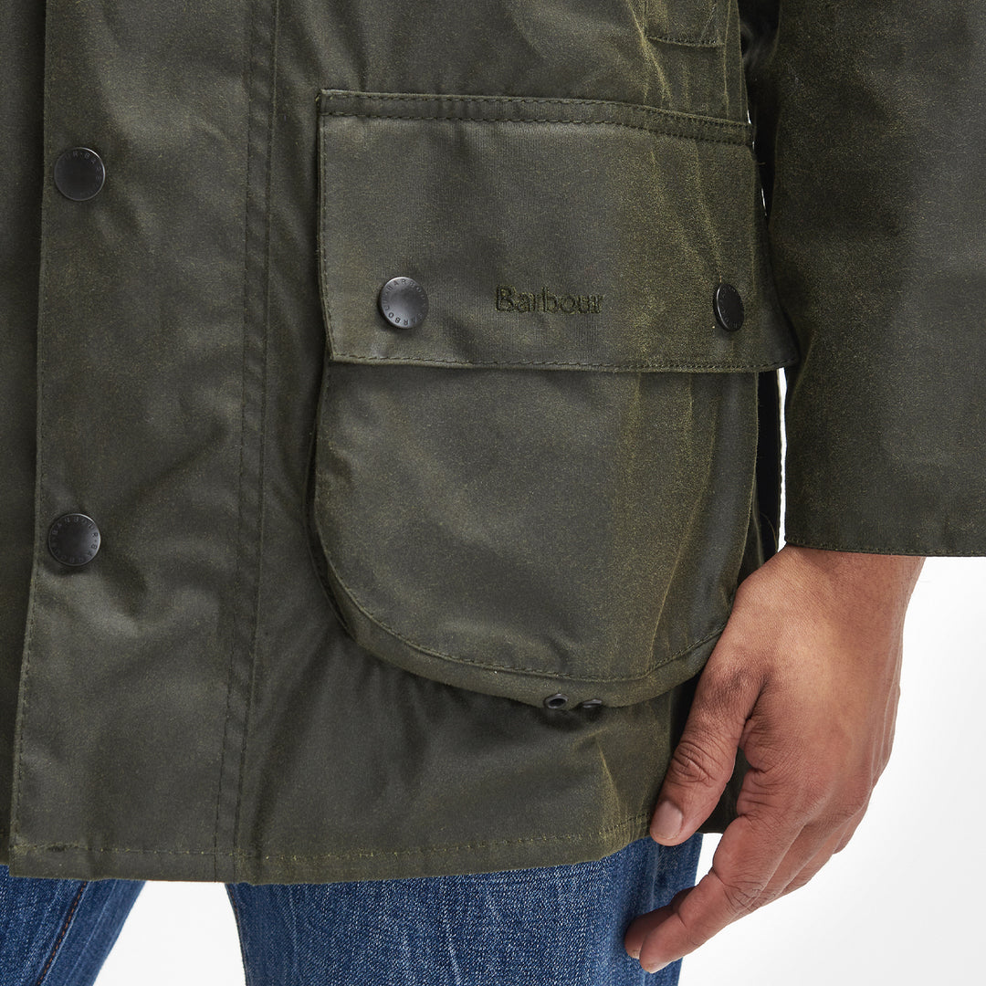 Barbour Beaufort Wax Jacket Archive Olive | Yards Store