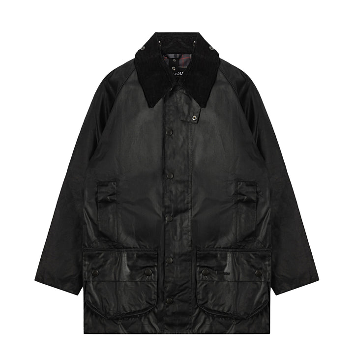 Barbour Beaufort Wax Jacket Black | Yards Store