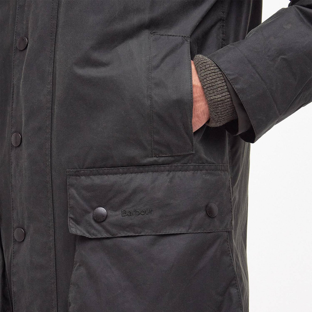 Jacket Border Barbour Border Waxed Jacket Sage | Yards Store