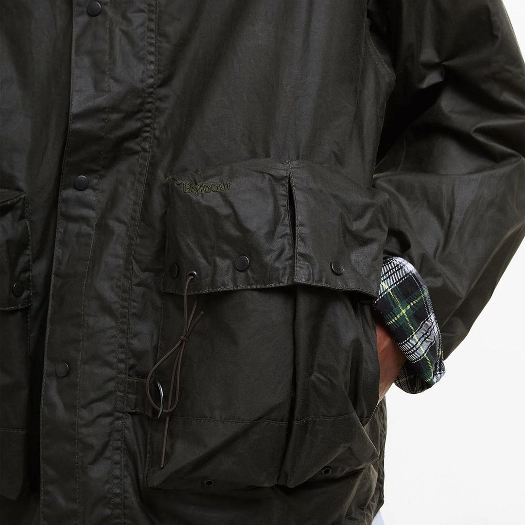 Barbour Modified Durham Wax Jacket Archive Olive | Yards Store