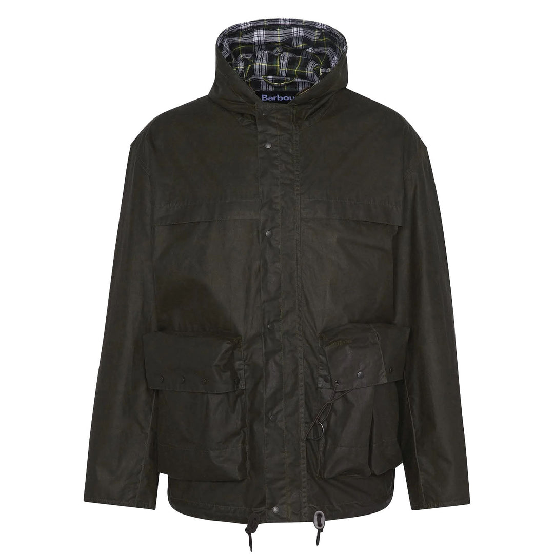 Barbour Modified Durham Wax Jacket Archive Olive | Yards Store