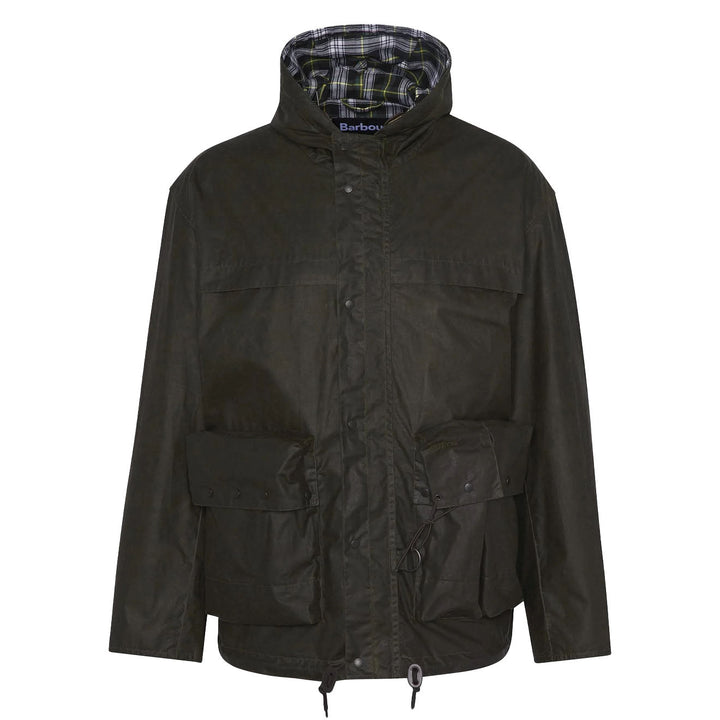 Barbour Modified Durham Wax Jacket Archive Olive | Yards Store