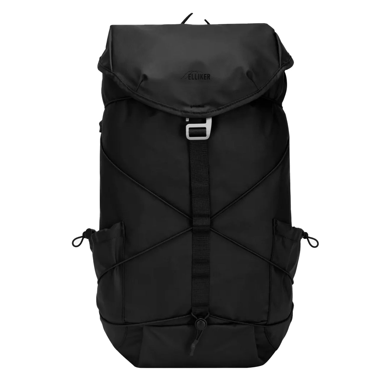 Latch Over Backpack Elliker Wharfe Flap Over Backpack 22L Black | Yards Store