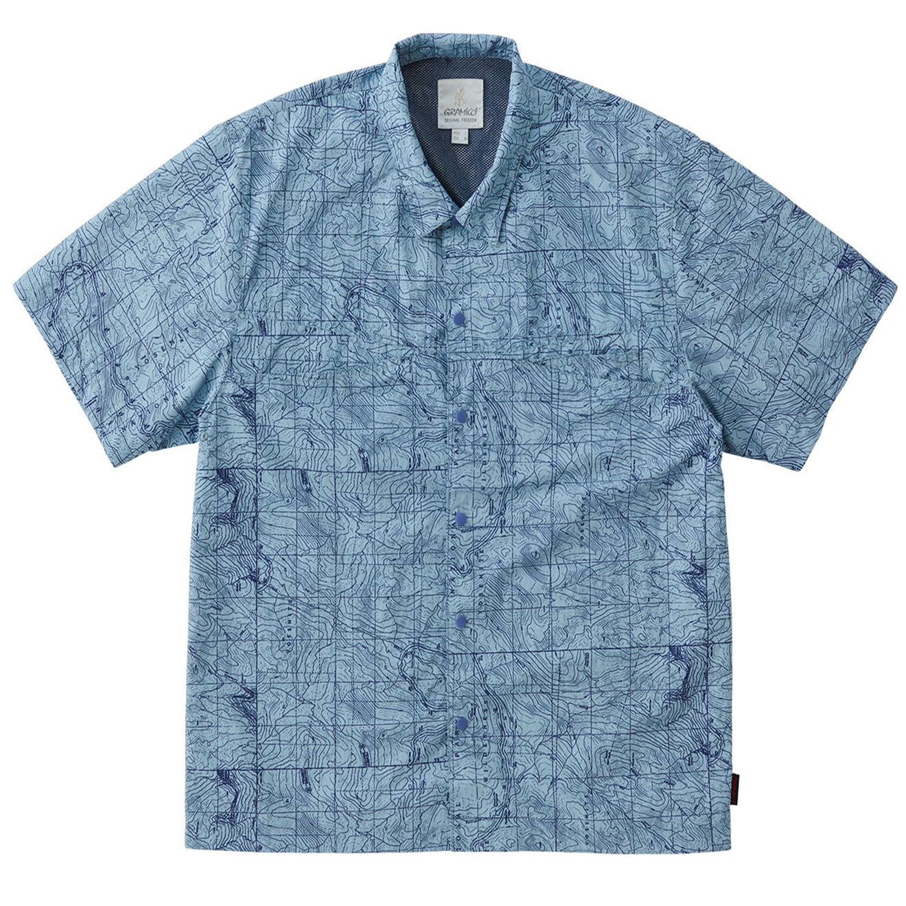 Gramicci Camp Shirt Yosemite Blue | Yards Store Menswear