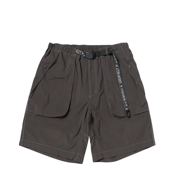 Gramicci x And Wander Brushed Nylon Short Charcoal | Yards Store