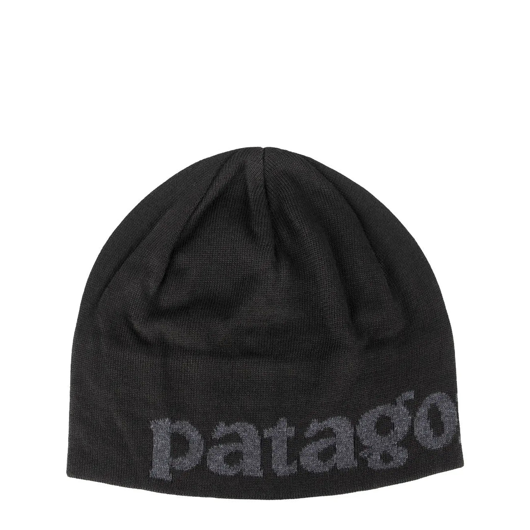 Patagonia Beanie Hat Logo Belwe Black Menswear Yards Store