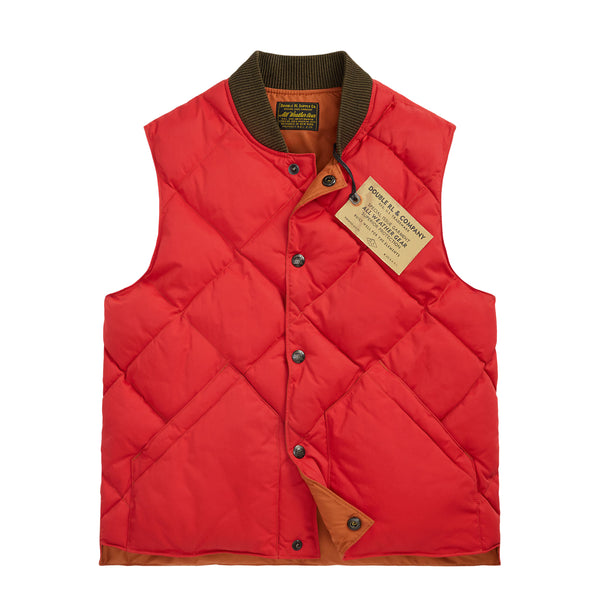 RRL By Ralph Lauren Quilted Vest Vintage Orange | Yards Store