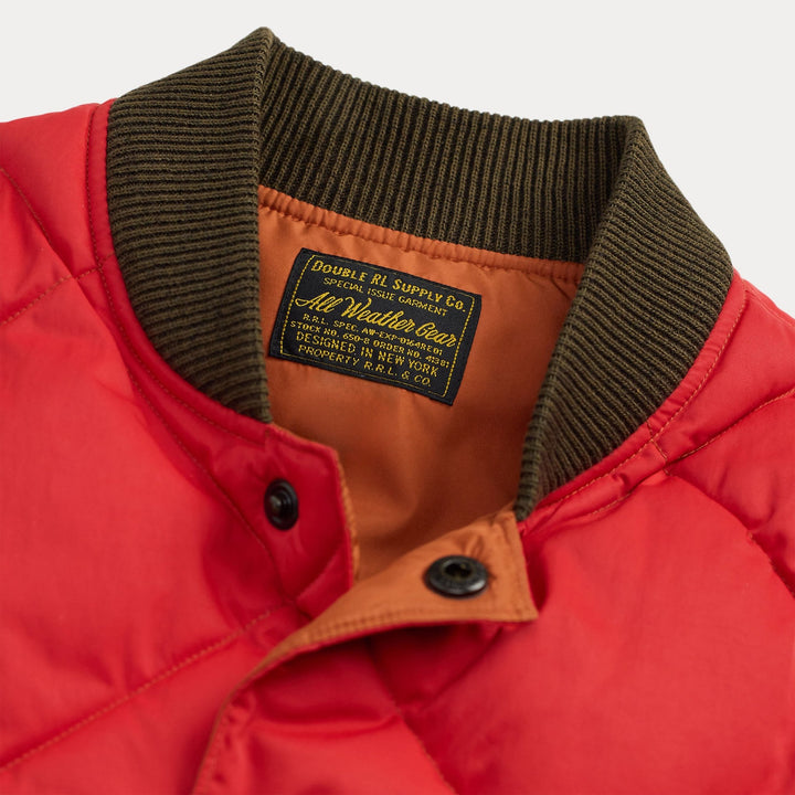 RRL By Ralph Lauren Quilted Vest Vintage Orange | Yards Store RRL By Ralph Lauren Quilted Vest Vintage Orange | Yards Store