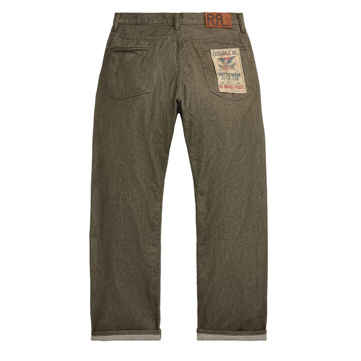 RRL By Ralph Lauren Vintage 5 Pocket Olive Selvedge Jean Olive