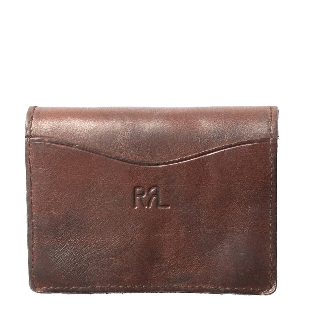RRLブラウンレザーケース RRL by Ralph Lauren Leather Card Case Dark Brown | Yards Store