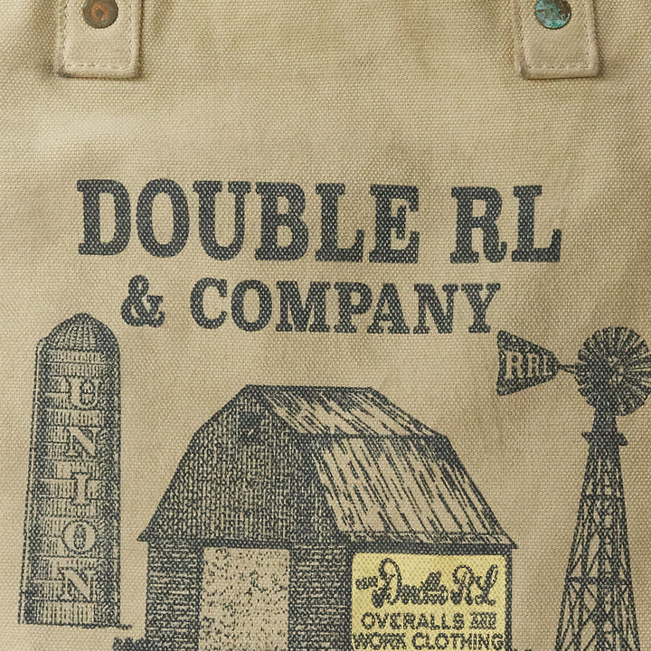 限定コレクション　DOUBLE RL Canvas Graphic Tote RRL Double RL Ralph Lauren Canvas Graphic Expedition Tote Bag