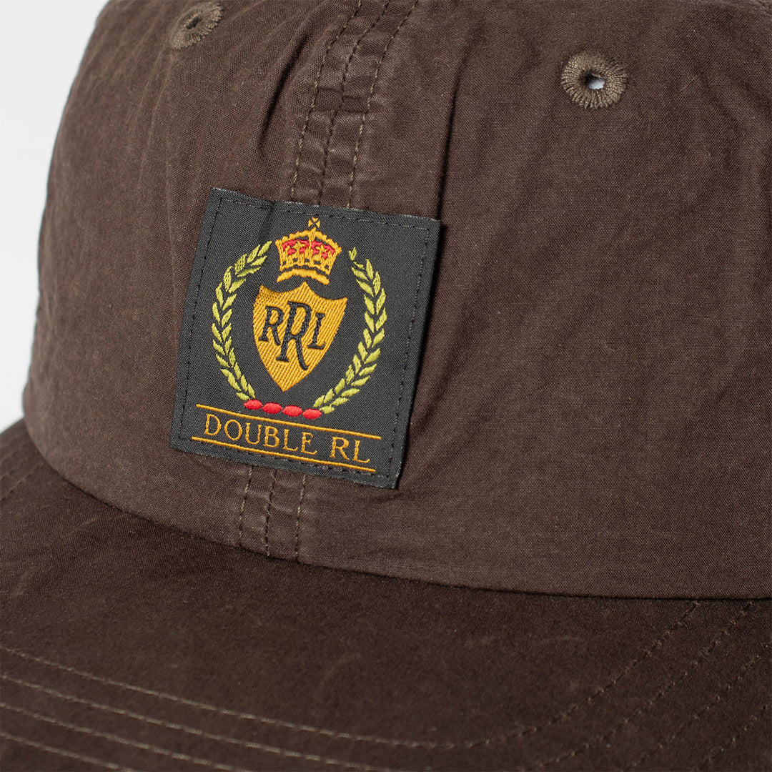 RRL by Ralph Lauren Oilcloth Ball Cap Dark Brown | Yards Store