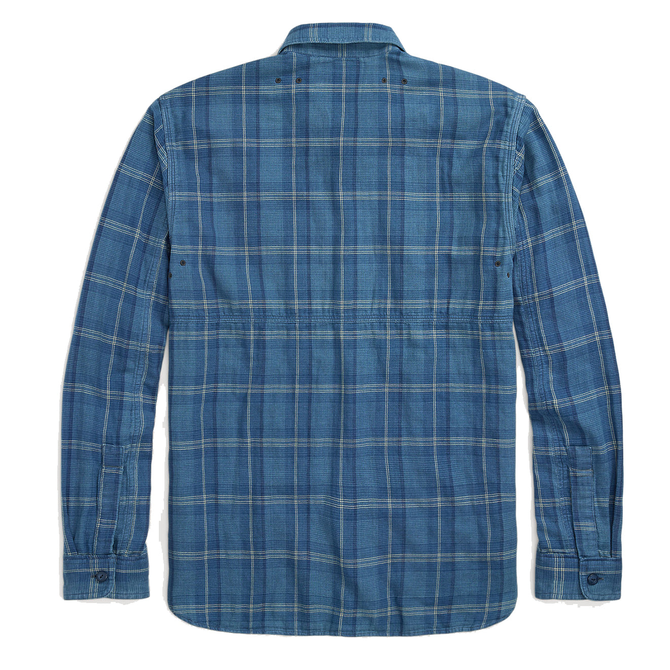 RRL by Ralph Lauren Plaid Double-Faced Workshirt Indigo Plaid
