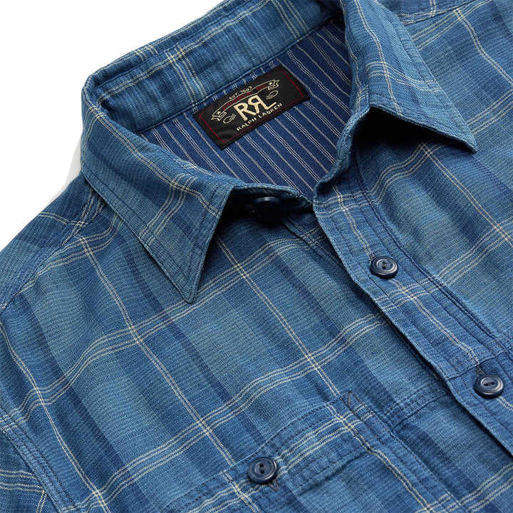 RRL by Ralph Lauren Plaid Double-Faced Workshirt Indigo RRL by Ralph Lauren Plaid Double-Faced Workshirt Indigo