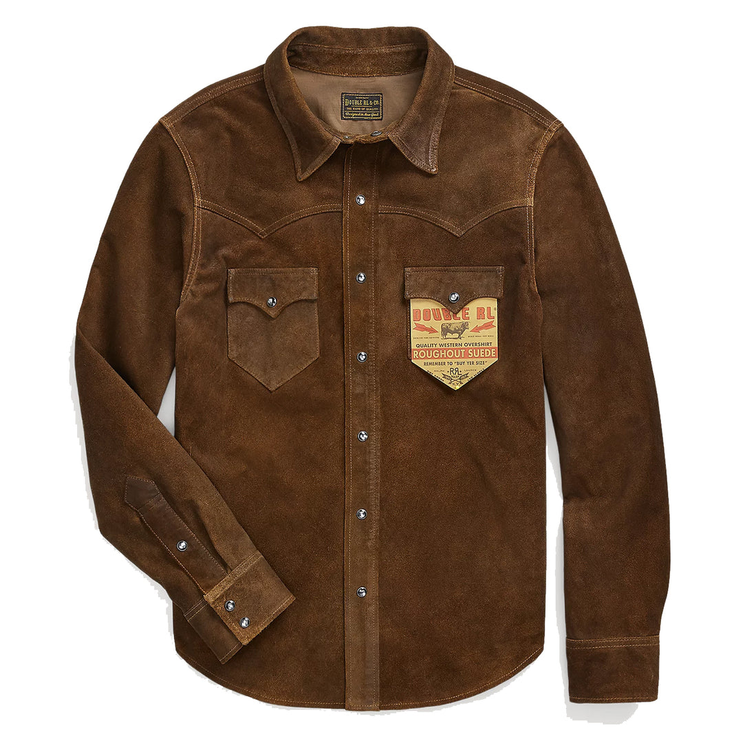 【最終価格!!!】未使用 RRL Suede Western Shirt RRL by Ralph Lauren Suede Western Shirt Jacket - Black – Stuarts