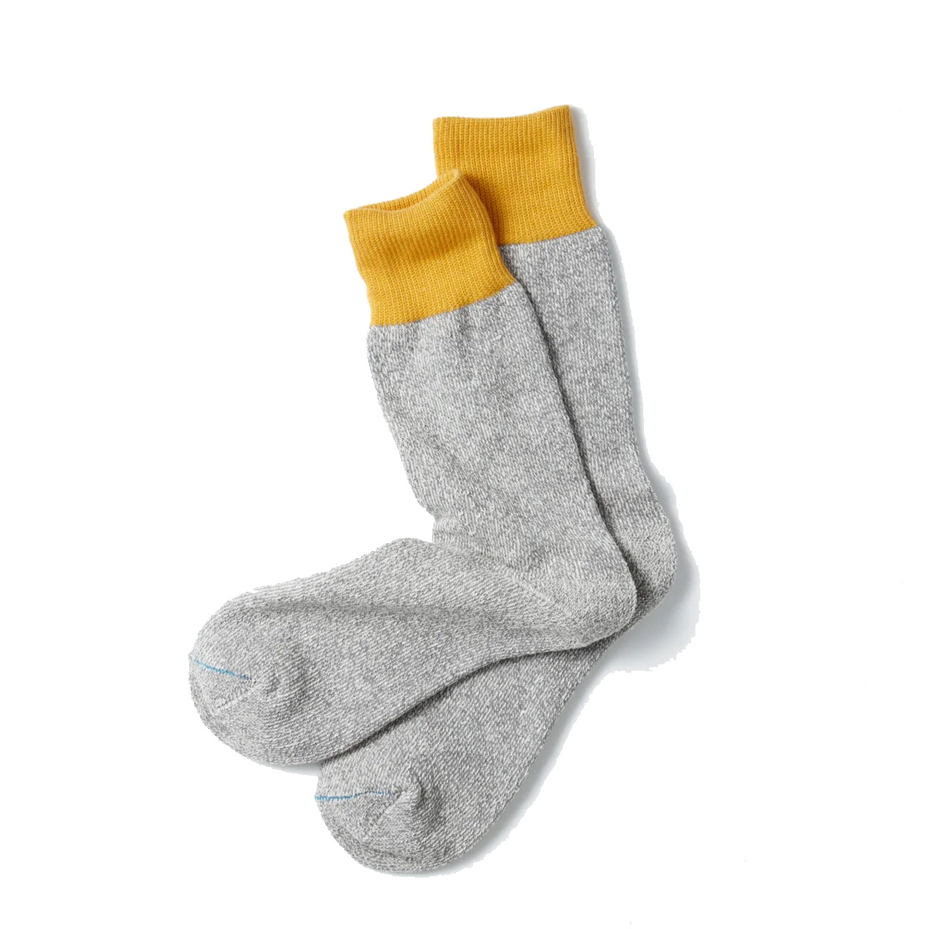 ROTOTO 1001 Double Face Crew Socks in Dark Red/Brown