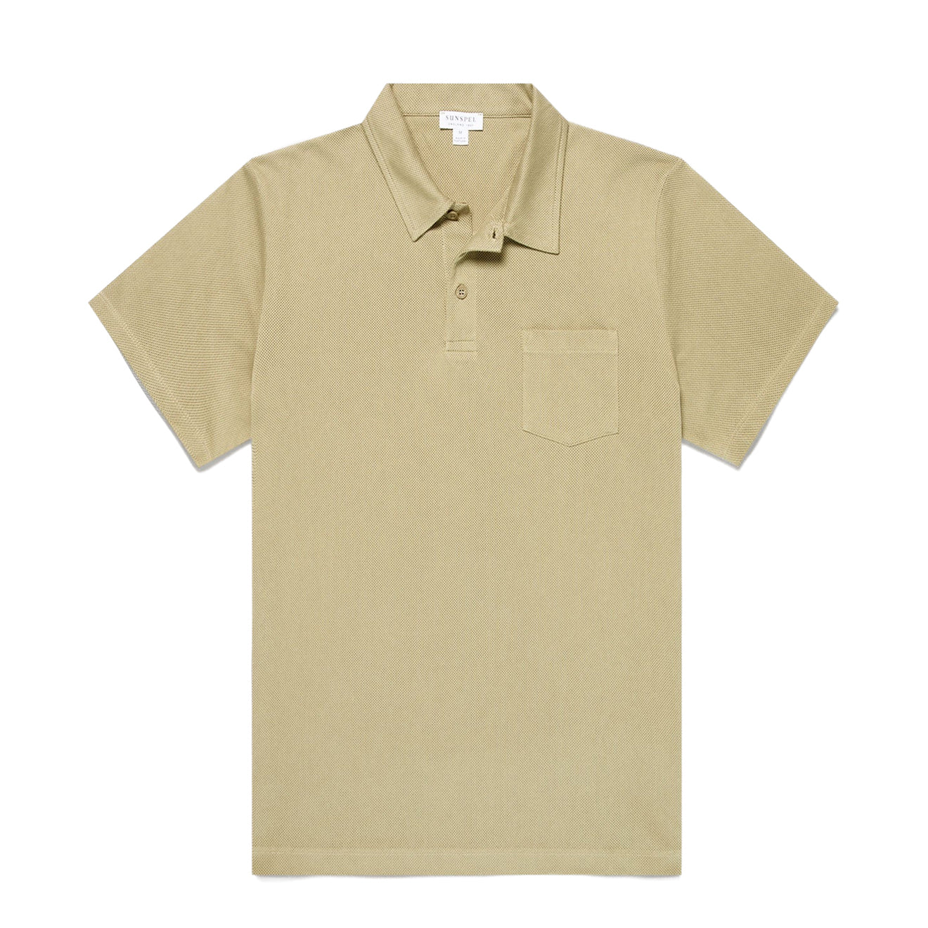 Ss Riviera Sunspel SS Riviera Polo Shirt Pistachio | Yards Store
