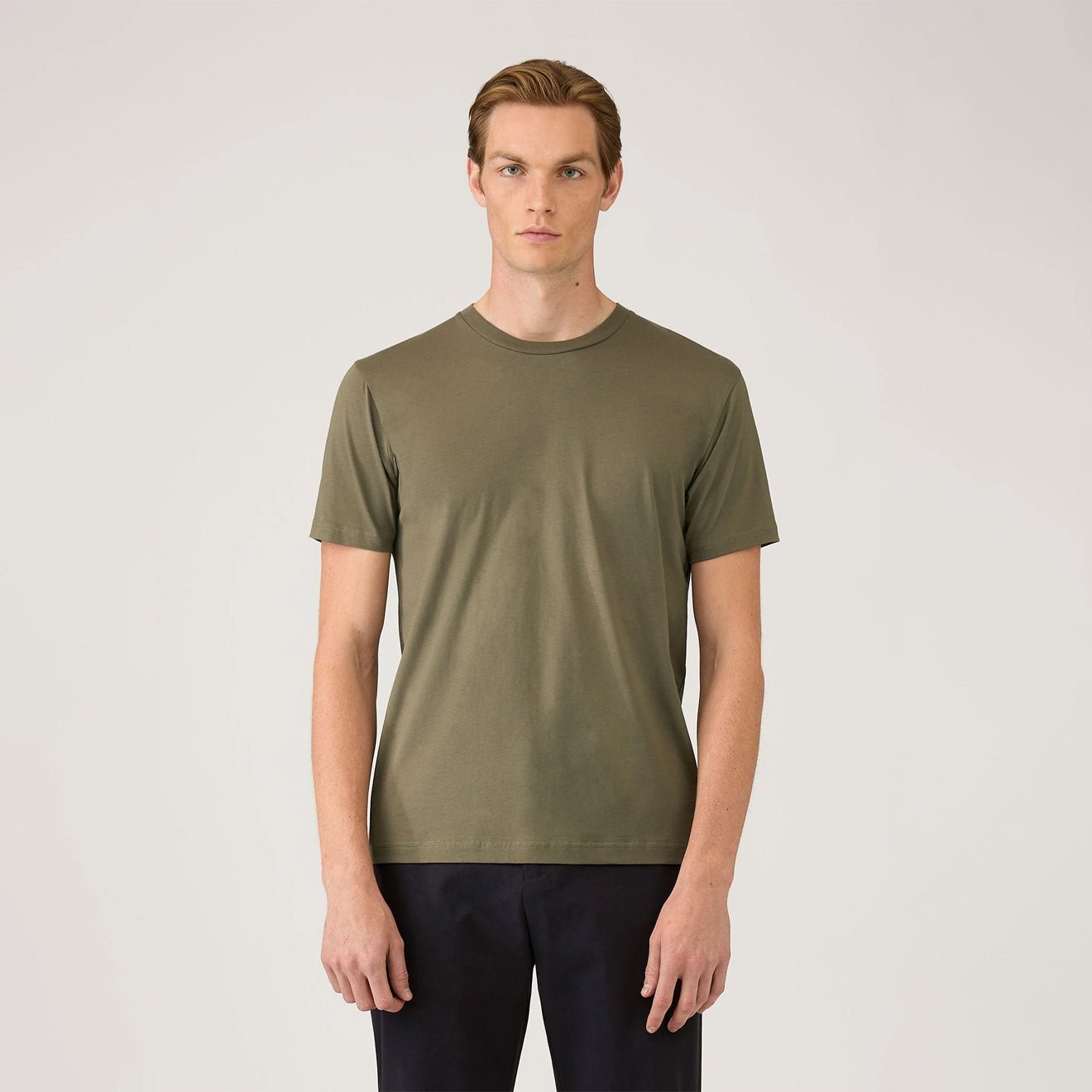 Ss Riviera Sunspel SS Riviera T-Shirt Khaki | Yards Store