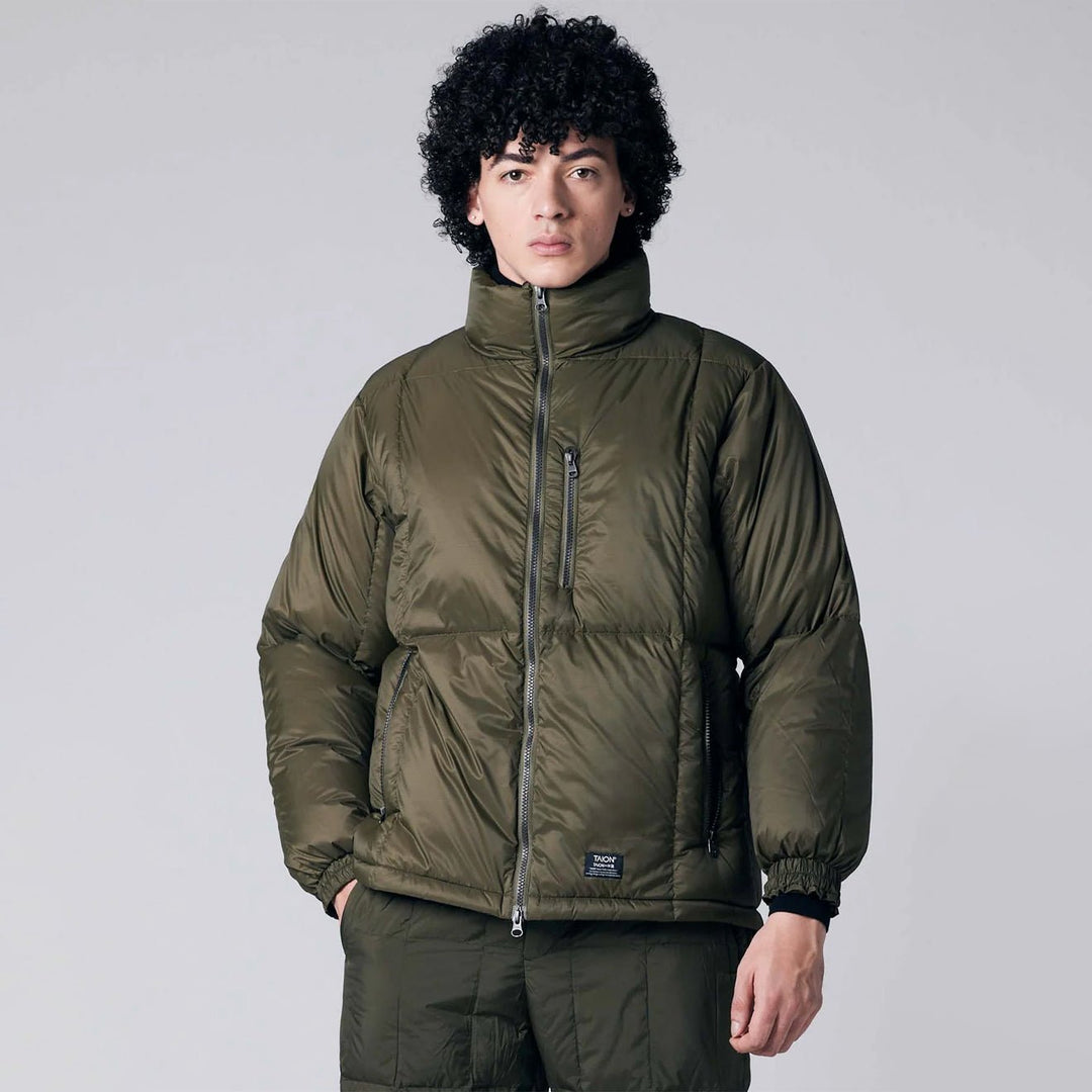 ジャケット・アウター TAION WORK W-ZIP VOLUME DOWN JACKET Taion Work W-Zip Volume Down Jacket Black | pam pam