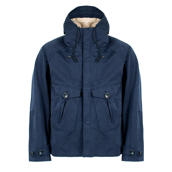 Ten C Hooded 2 Pocket Tempest Jacket Navy | Yards Store