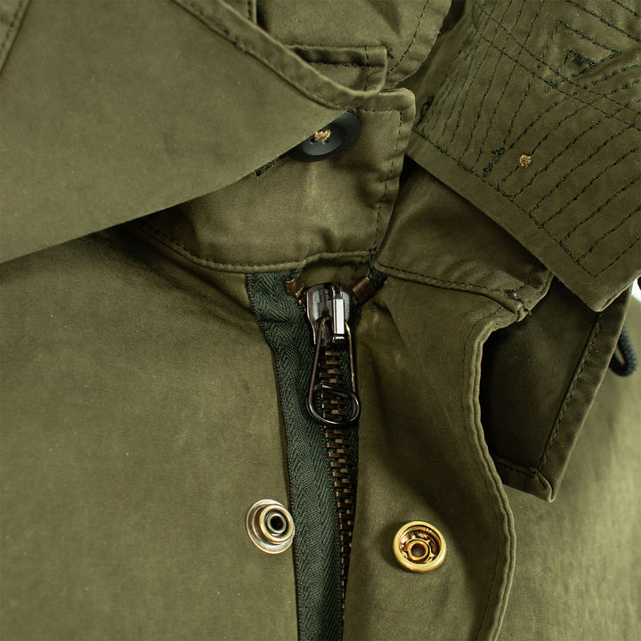 Ten C Hooded Parka Jacket Green | Yards Store