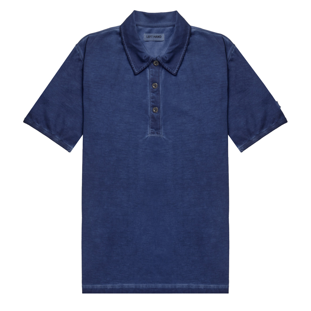 Left Hand Cold Dye Polo Navy | Yards Store Menswear