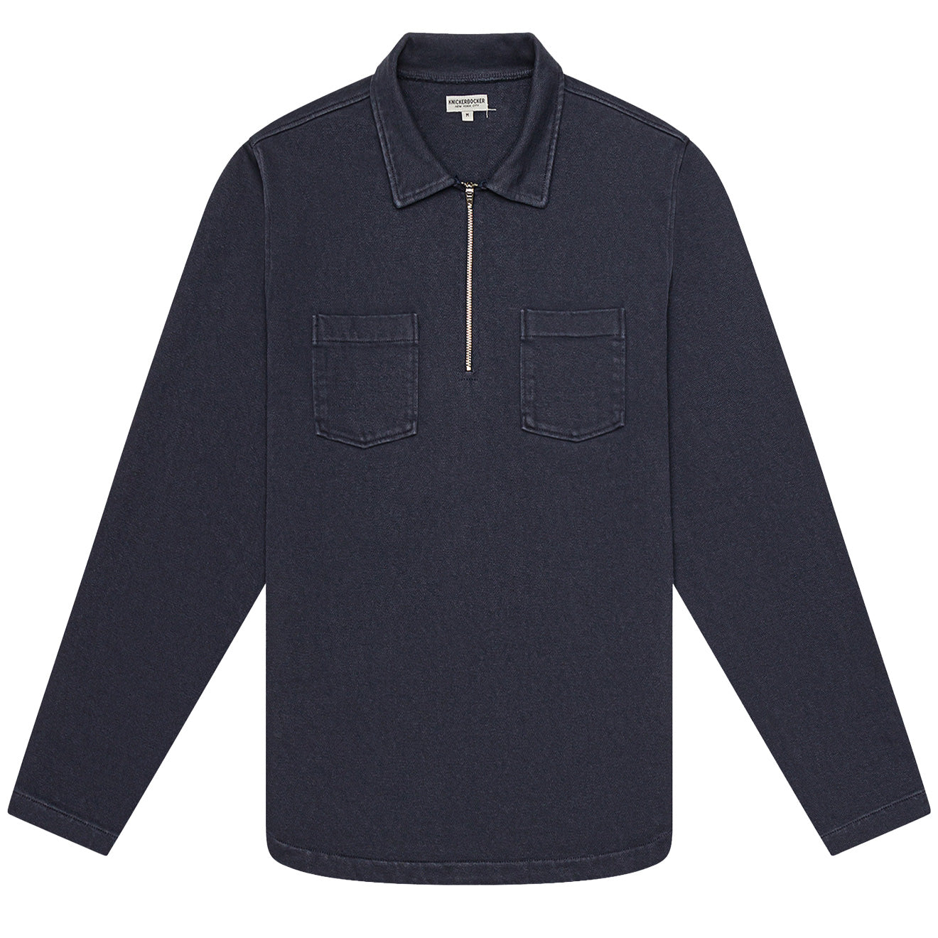 Knickerbocker Compact Quarter Zip Dark Navy Yards Store Menswear