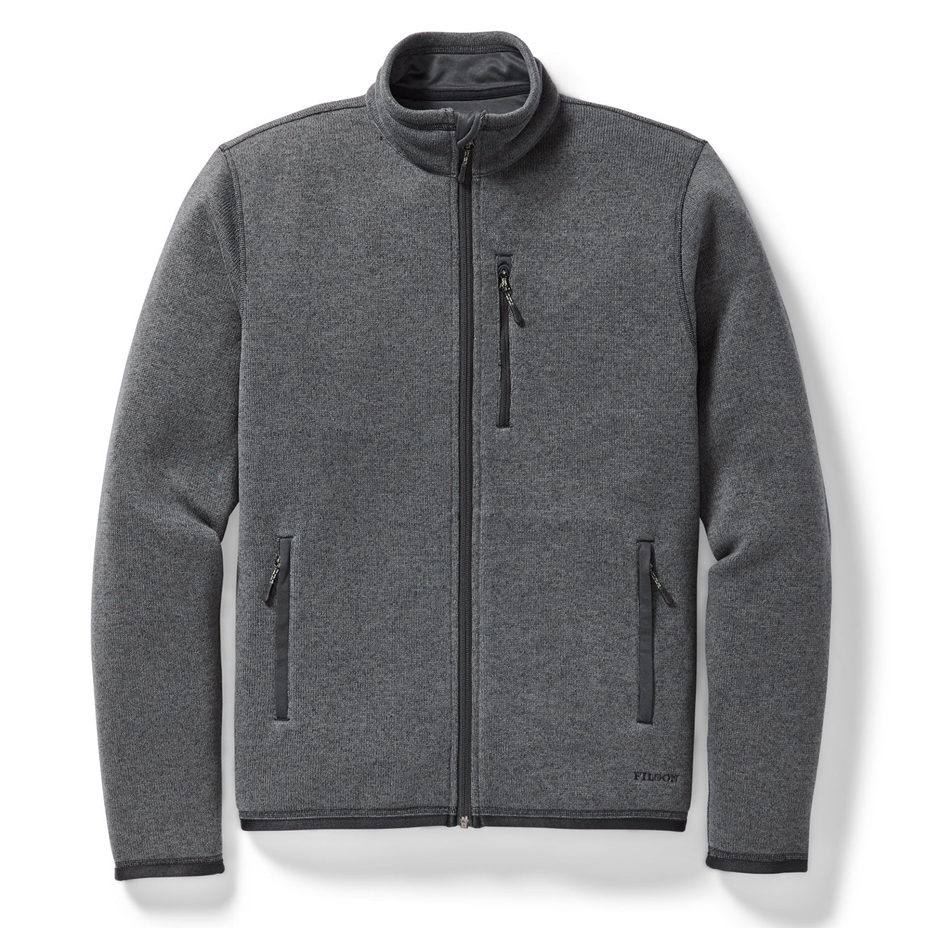 Filson Ridgeway Fleece Jacket Charcoal Heather - Yards Store Menswear