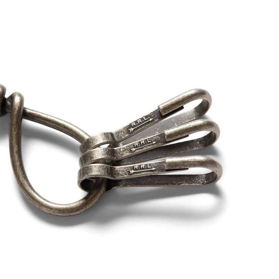 RRL by Ralph Lauren Concha Chain Keyfob Dark Brown | Yards Store