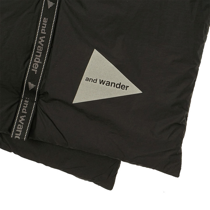 And Wander Primaloft Rip Muffler Black | Yards Store